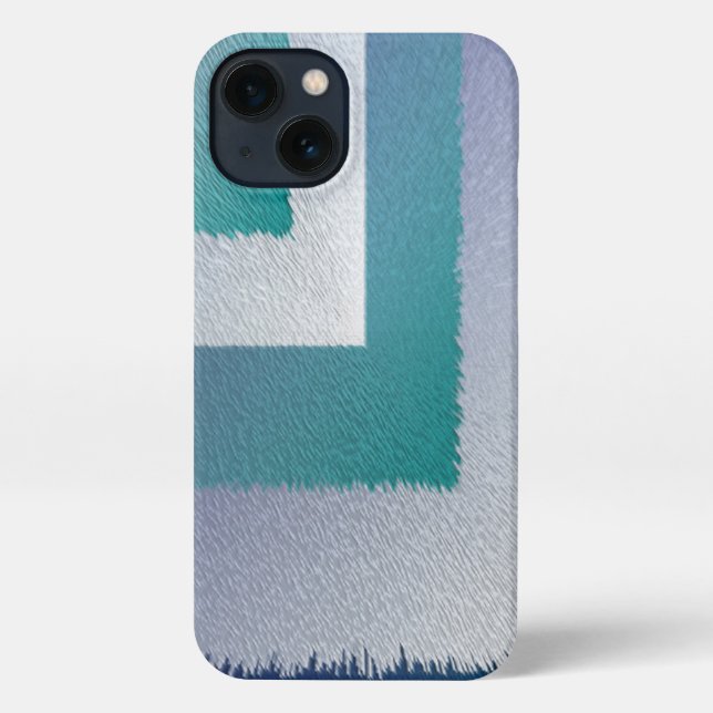 blue teal grey ex pastel iPhone case (Back)