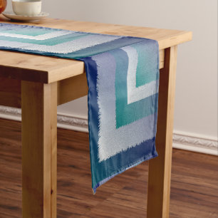 blue teal grey ex pastel long table runner