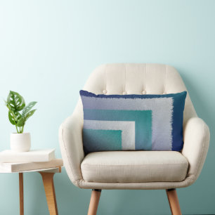 blue teal grey ex pastel lumbar cushion