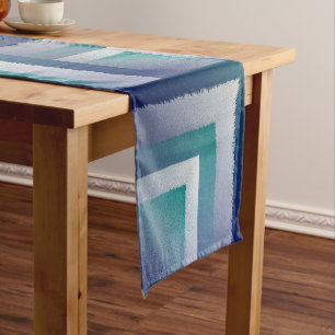 blue teal grey ex pastel medium table runner