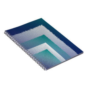 blue teal grey ex pastel notebook