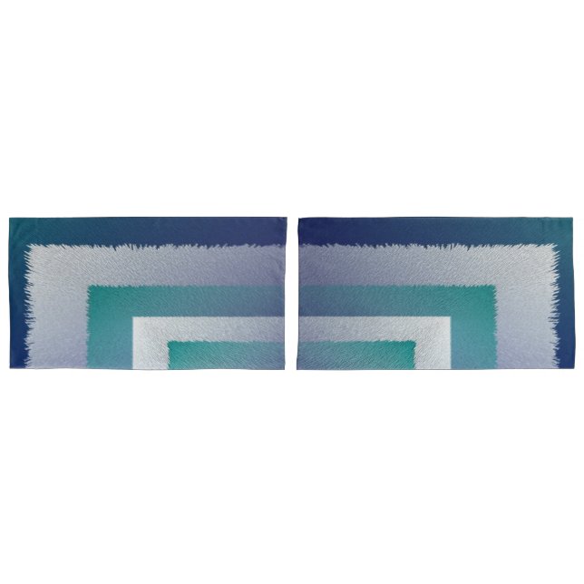 blue teal grey ex pastel pillowcase (Front-Set)