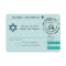 Blue Teal Star of David Bat Mitzvah Passport