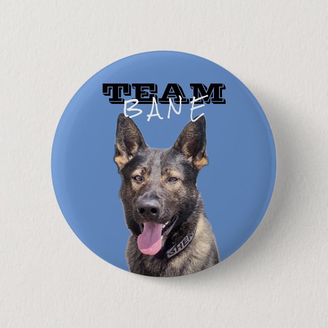 Blue Team Bane Button (Front)