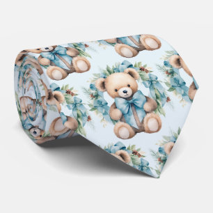 Blue Teddy Bear  Neck Tie
