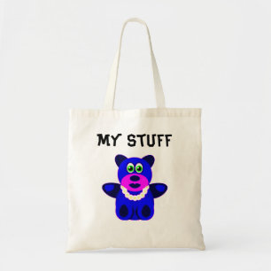 Blue Teddy Bear Tote Bag