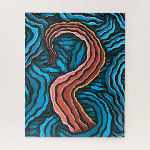 Blue Tentacle Jigsaw Puzzle