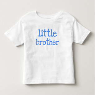 Blue Text  Little Brother Toddler T-Shirt