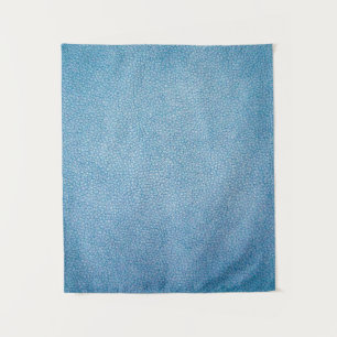 Blue textile tapestry