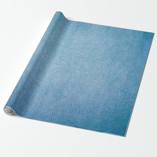 Blue textile wrapping paper (Unrolled)