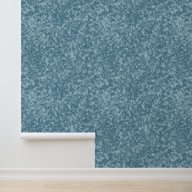 Blue Texture Granite Pattern Wallpaper (Application)
