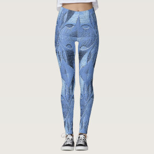 Blue texture "Ratti_Creative_Arts" Leggings