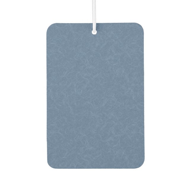 Blue textured pattern with swirling cloud car air freshener (Front)