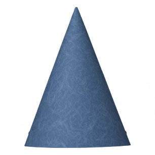 Blue textured pattern with swirling cloud party hat