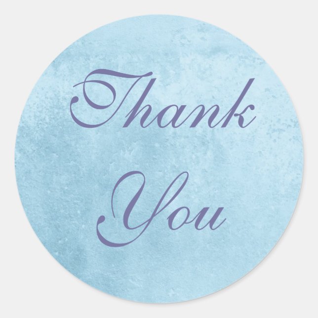 Blue Thank You Sticker (Front)