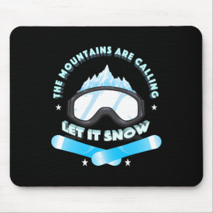 Blue The Mountains Are Calling Cool Novelty Mouse Pad