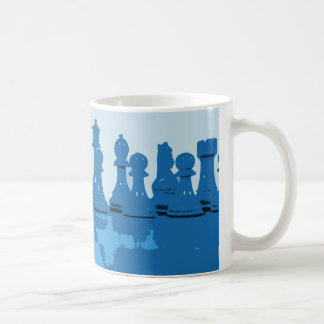 Blue Themed Chess Mug