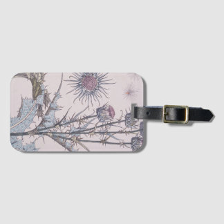 Blue Thistle Luggage Tag