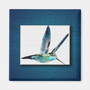 Blue Throated Hummingbird Magnet