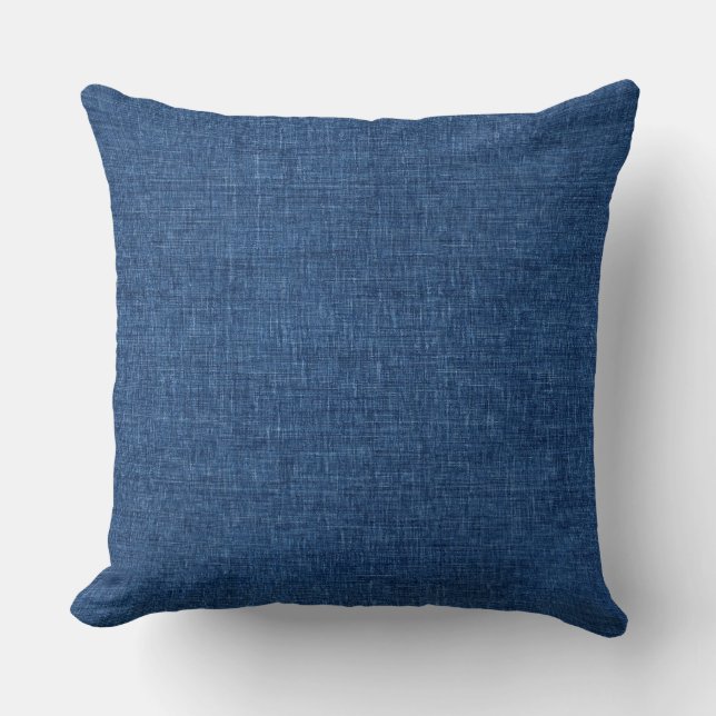 Blue Throw Pillow (Front)
