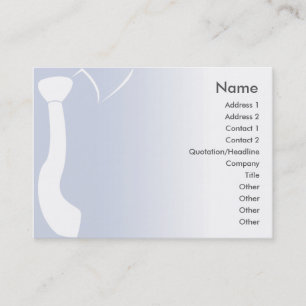 Blue Tie - Chubby Business Card