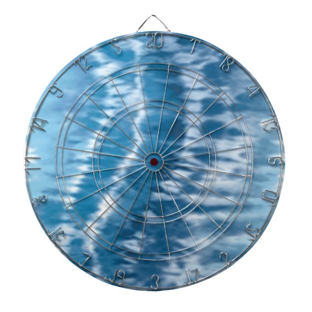 Blue Tie Dye Dart Board (Front)