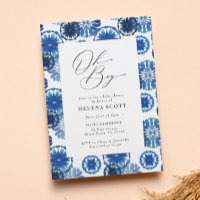 Blue Tie Dye Festival Baby Shower