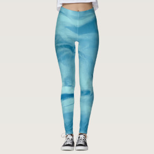 Blue Tie Dye Leggings