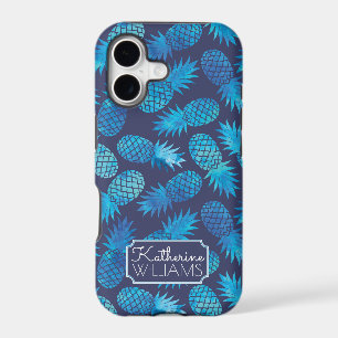 Blue Tie Dye Pineapples Add Your Name