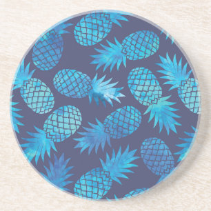 Blue Tie Dye Pineapples Coaster