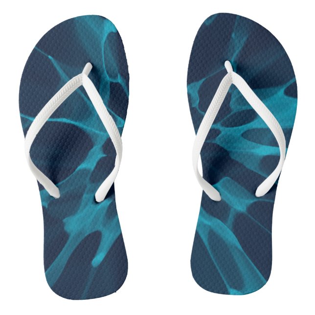 Blue Tie-dye Thongs (Footbed)
