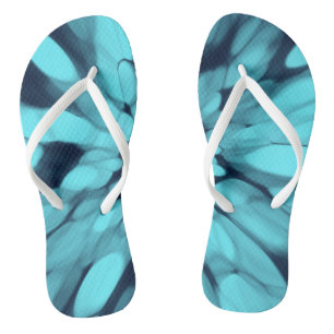 Blue Tie-dye Thongs
