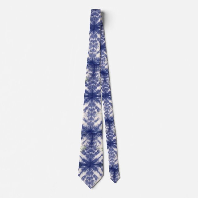 Blue tie dye tie (Front)