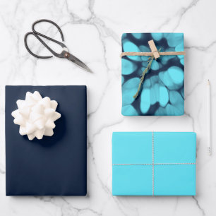 Blue Tie dye  Wrapping Paper Sheet