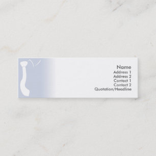 Blue Tie - Skinny Mini Business Card