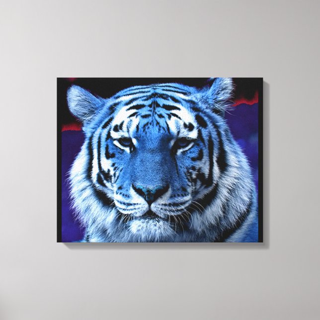 Blue Tiger Canvas Print (Front)