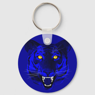Blue Tiger Key Ring