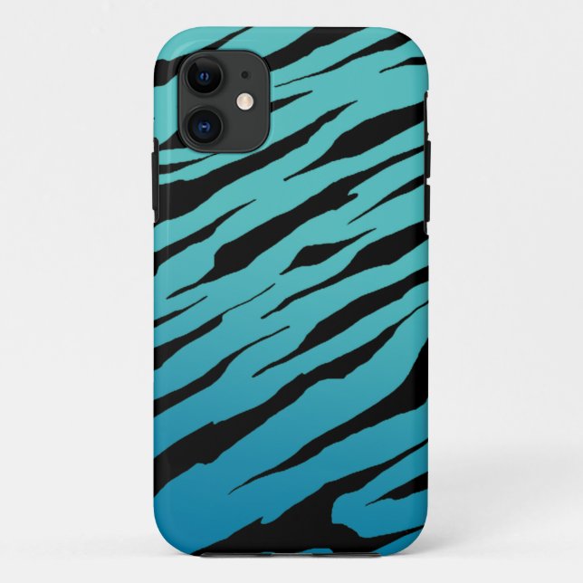 Blue Tiger Stripe iPhone5/5S Cases (Back)