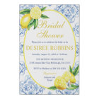 Blue Tile Italian Floral Lemon Bridal Shower