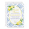 Blue Tile Italian Floral Lemon Bridal Shower