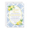 Blue Tile Italian Floral Lemon Bridal Shower