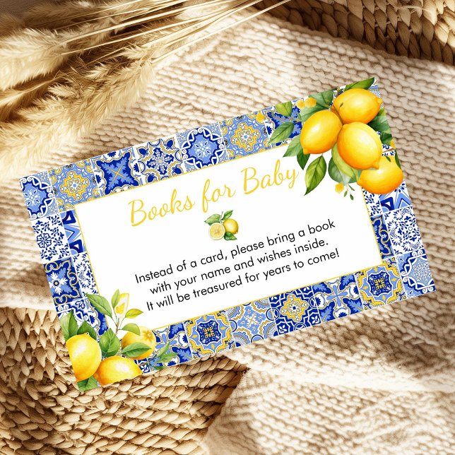 Blue Tile Lemon Books for Baby Enclosure Card (Creator Uploaded)
