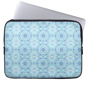 Blue Tile Mandala Laptop Sleeve