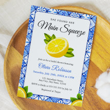 Blue Tile She Found Her Main Squeeze Bridal Shower