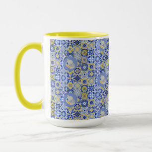 Blue Tiles and Sardines Mug