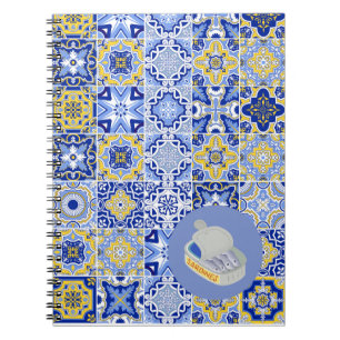  Blue Tiles and Sardines Notebook