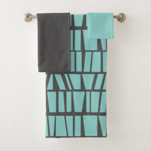 Blue Tiles Bath Towel Set