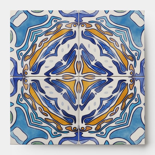 Blue Tiles Envelopes (Front)