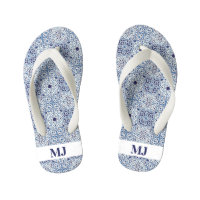 Blue tiles Initials