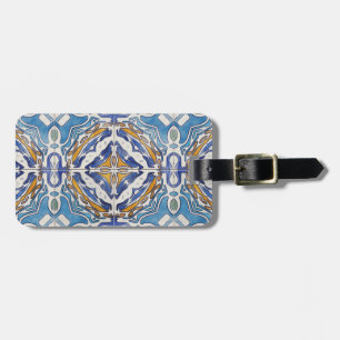 Blue Tiles Luggage Tag